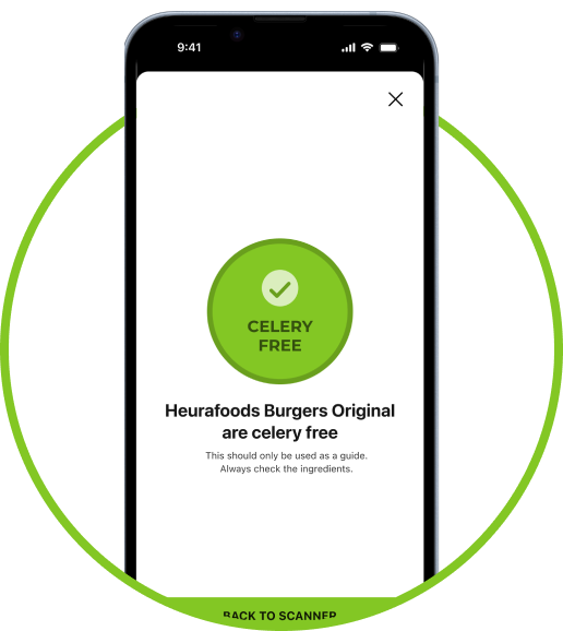 Celery Free status on Celery Free Scanner app